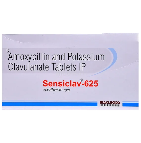 sensiclav 625mg tablet 10's